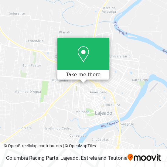 Columbia Racing Parts map