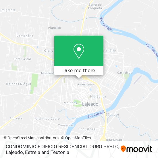 CONDOMINIO EDIFICIO RESIDENCIAL OURO PRETO map