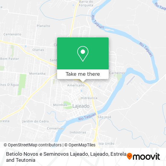 Betiolo Novos e Seminovos Lajeado map