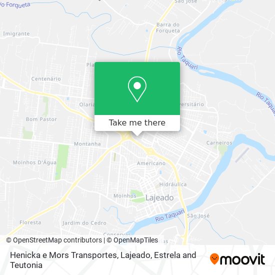 Henicka e Mors Transportes map