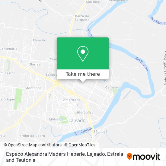 Espaco Alexandra Maders Heberle map