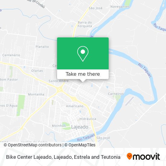 Bike Center Lajeado map