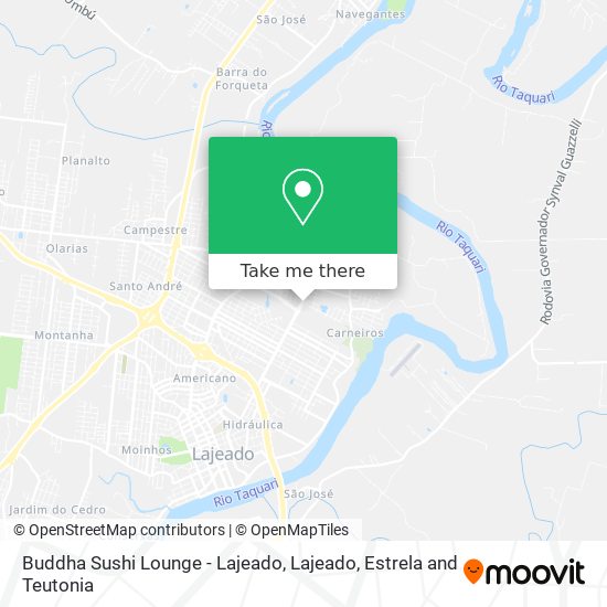 Buddha Sushi Lounge - Lajeado map