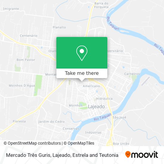 Mercado Três Guris map