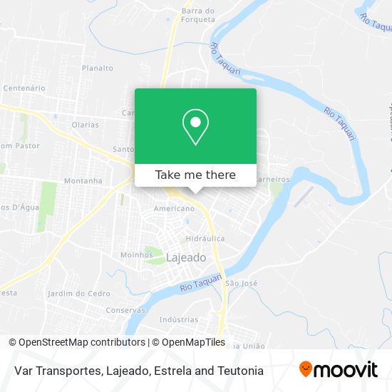 Var Transportes map