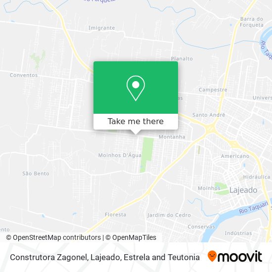 Construtora Zagonel map