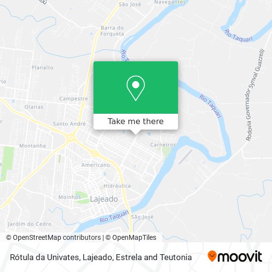 Rótula da Univates map