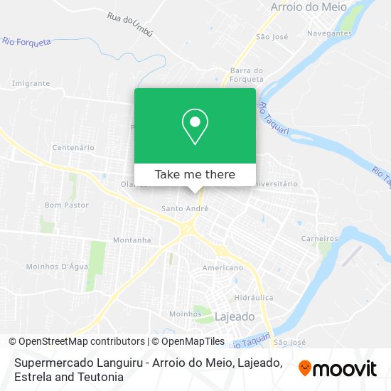 Mapa Supermercado Languiru - Arroio do Meio