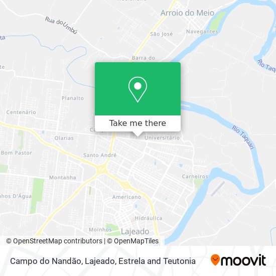 Campo do Nandão map