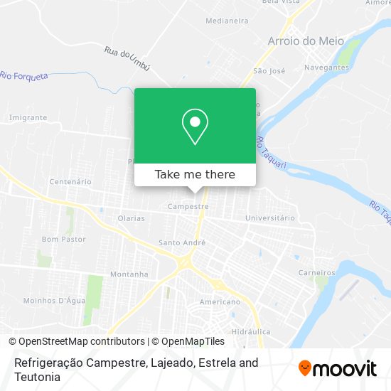 Refrigeração Campestre map