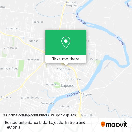 Mapa Restaurante Barua Ltda