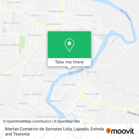 Martan Comercio de Sorvetes Ltda map