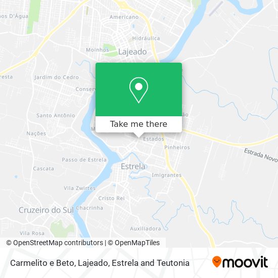 Mapa Carmelito e Beto