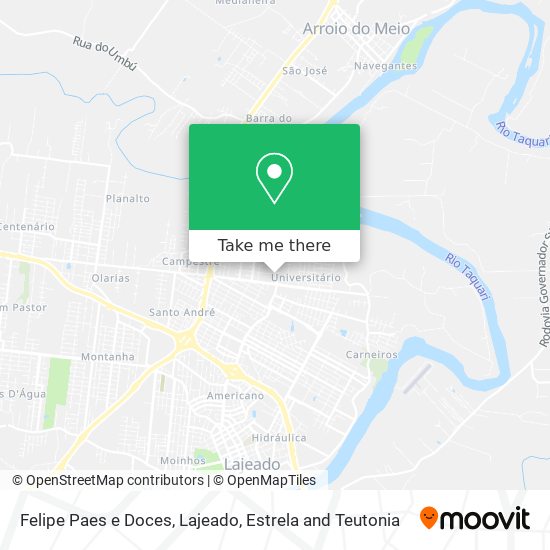 Mapa Felipe Paes e Doces