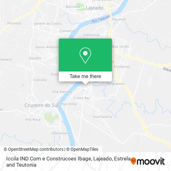 Iccila IND Com e Construcoes Ibage map