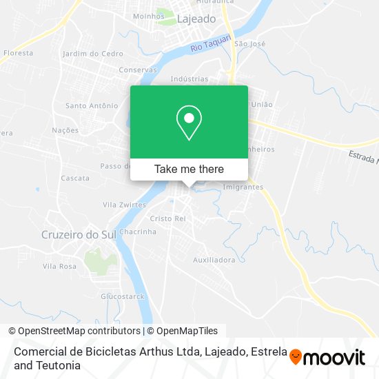 Mapa Comercial de Bicicletas Arthus Ltda