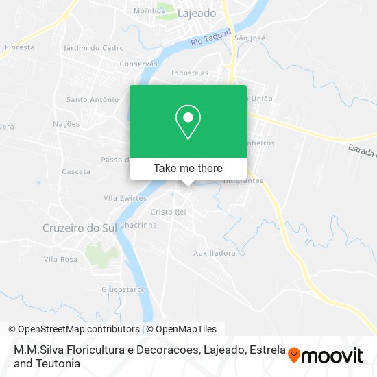 Mapa M.M.Silva Floricultura e Decoracoes