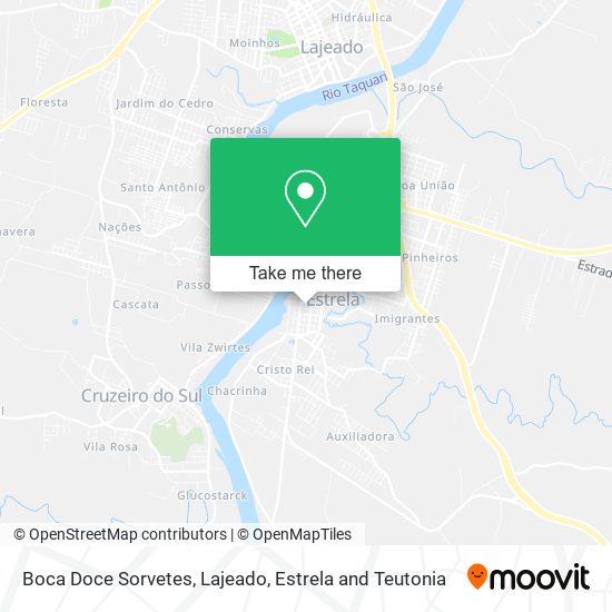 Boca Doce Sorvetes map