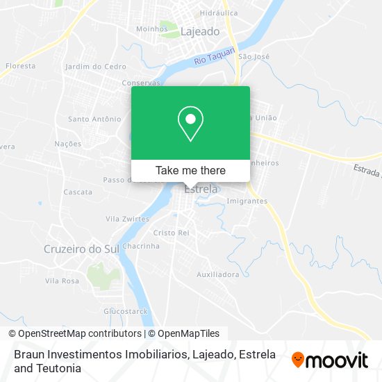 Mapa Braun Investimentos Imobiliarios