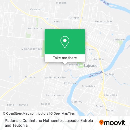 Padaria e Confeitaria Nutricenter map