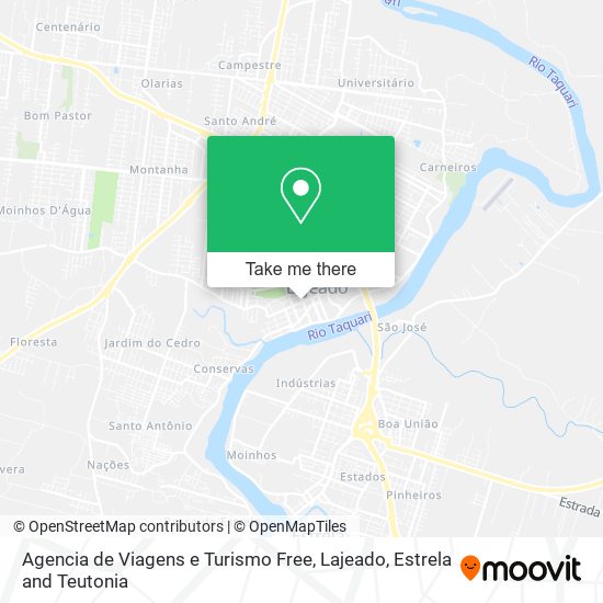 Mapa Agencia de Viagens e Turismo Free