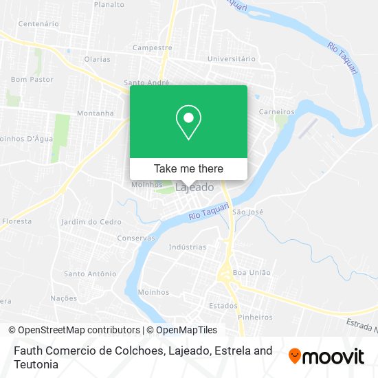 Mapa Fauth Comercio de Colchoes