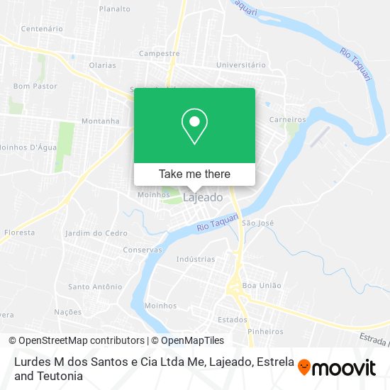 Mapa Lurdes M dos Santos e Cia Ltda Me