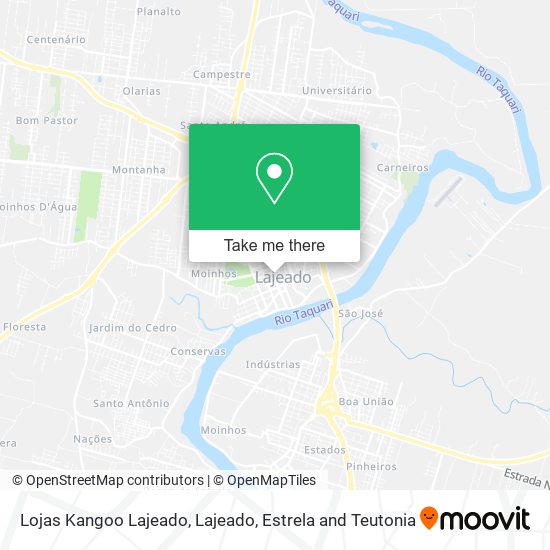 Lojas Kangoo Lajeado map