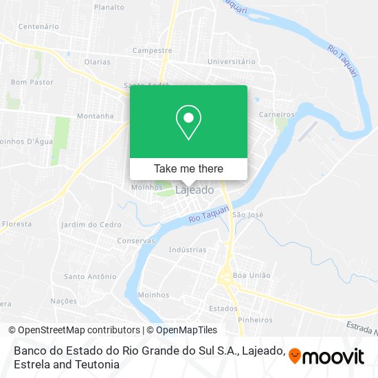 Banco do Estado do Rio Grande do Sul S.A. map