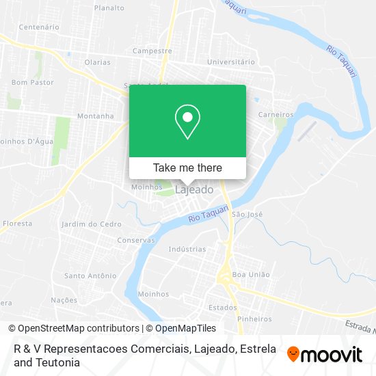 R & V Representacoes Comerciais map