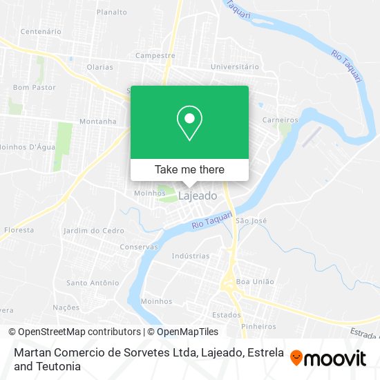 Martan Comercio de Sorvetes Ltda map