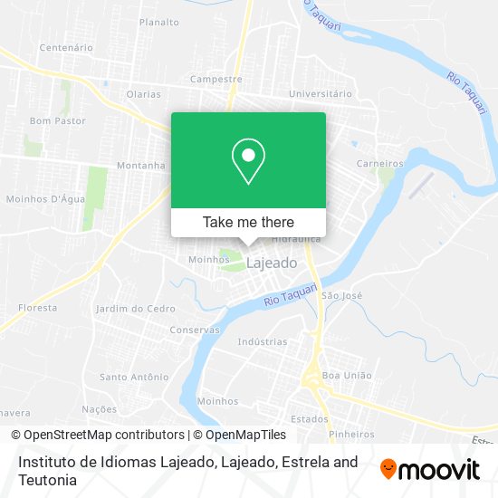 Instituto de Idiomas Lajeado map