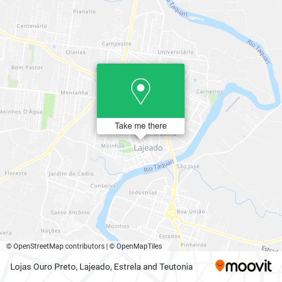 Mapa Lojas Ouro Preto