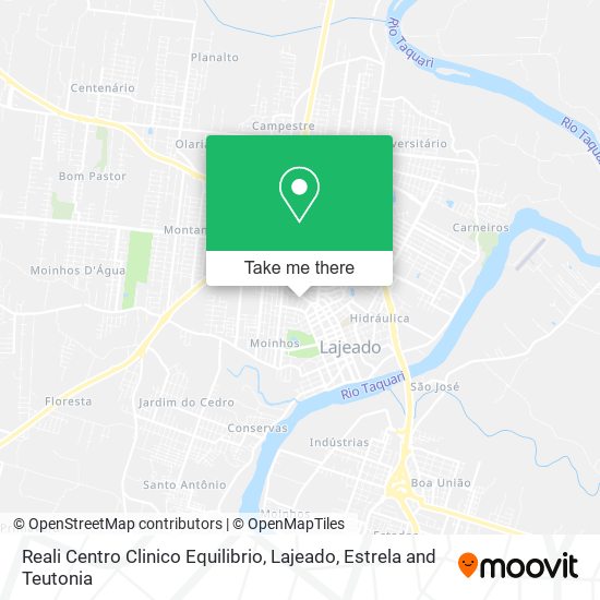 Reali Centro Clinico Equilibrio map