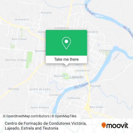 Mapa Centro de Formação de Condutores Victória