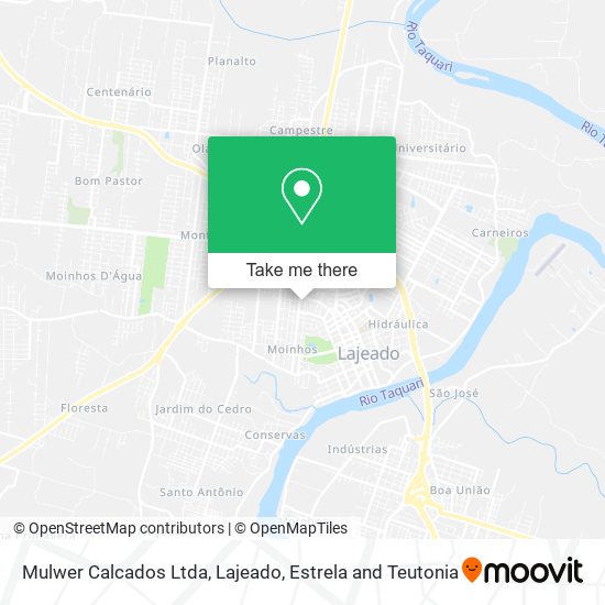 Mapa Mulwer Calcados Ltda