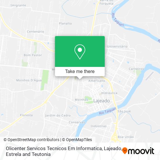 Mapa Olicenter Servicos Tecnicos Em Informatica