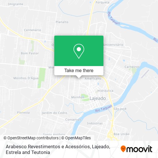 Arabesco Revestimentos e Acessórios map