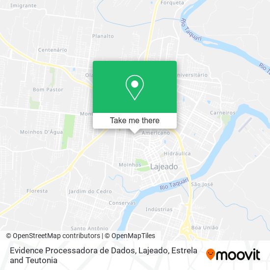 Evidence Processadora de Dados map