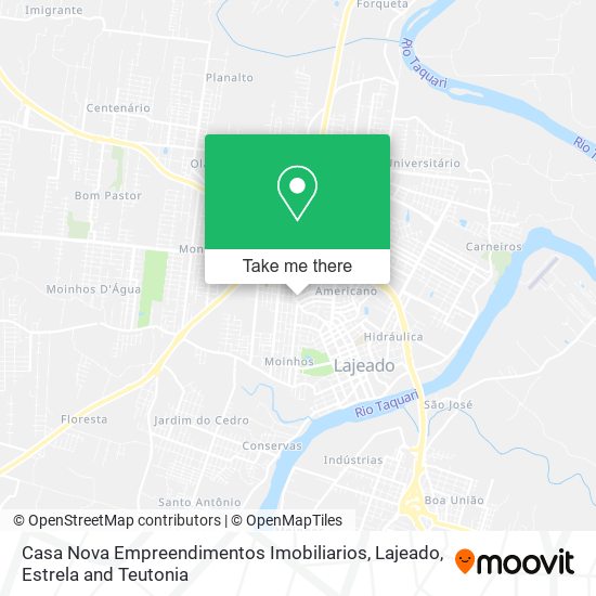 Mapa Casa Nova Empreendimentos Imobiliarios