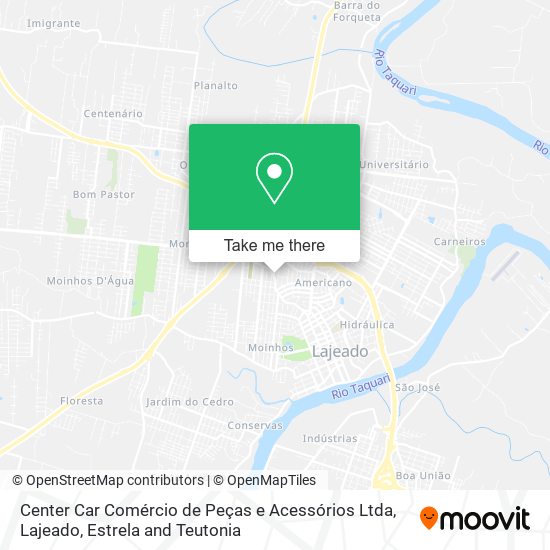 Mapa Center Car Comércio de Peças e Acessórios Ltda