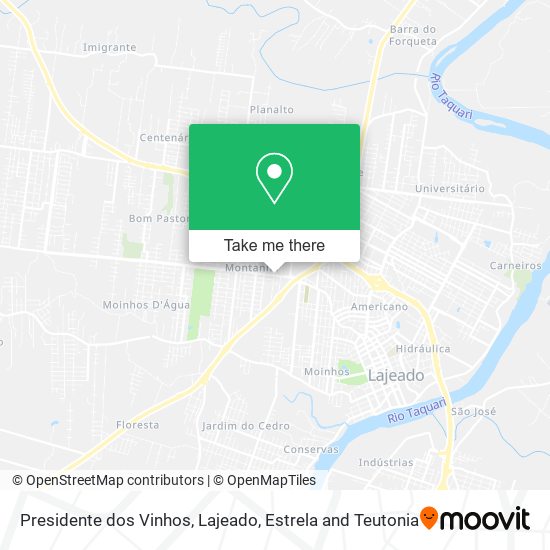 Presidente dos Vinhos map