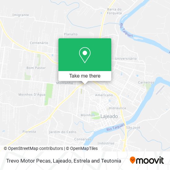 Mapa Trevo Motor Pecas