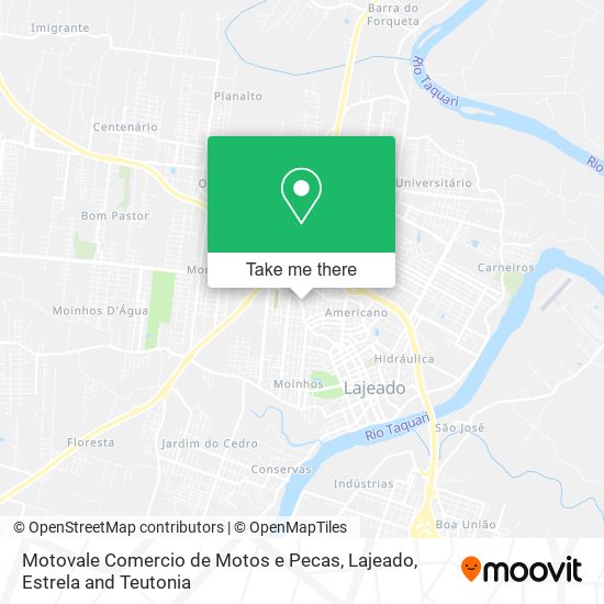 Motovale Comercio de Motos e Pecas map