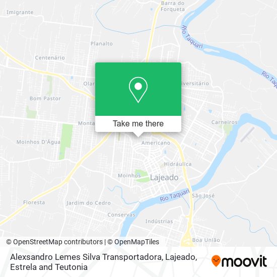 Mapa Alexsandro Lemes Silva Transportadora