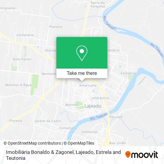 Mapa Imobiliária Bonaldo & Zagonel