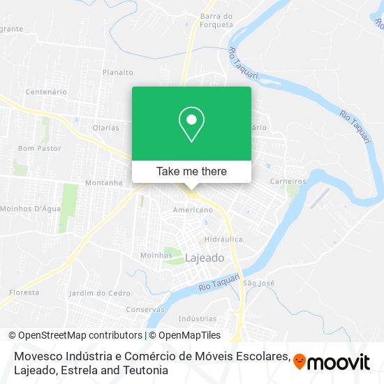 Mapa Movesco Indústria e Comércio de Móveis Escolares