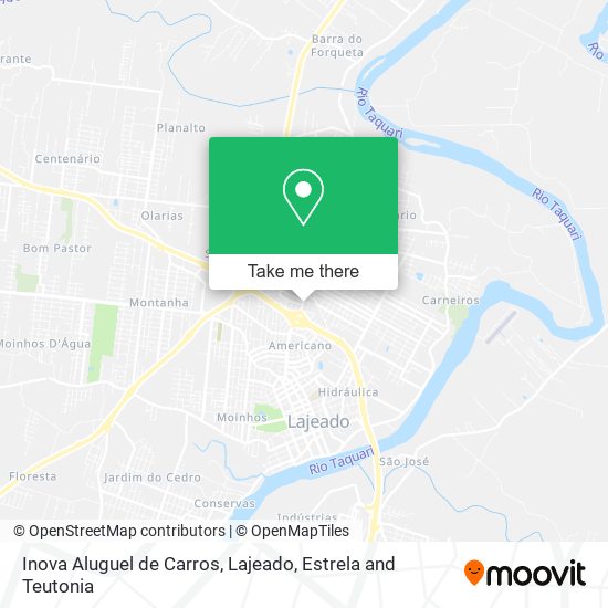 Inova Aluguel de Carros map