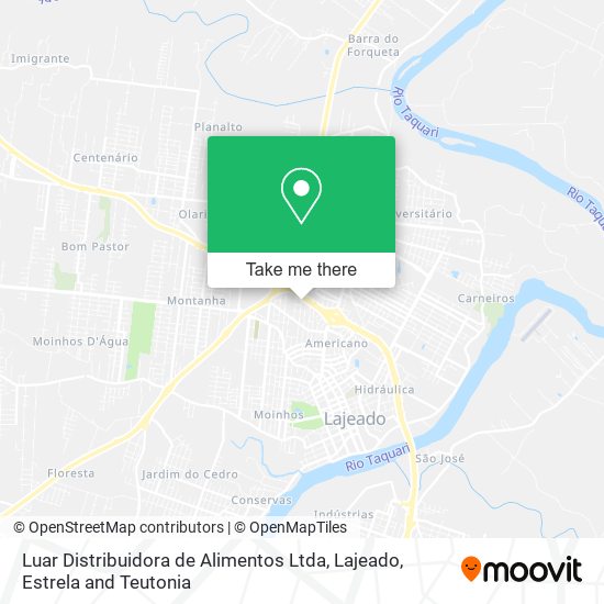 Mapa Luar Distribuidora de Alimentos Ltda