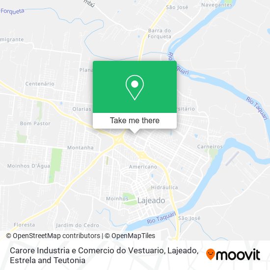 Carore Industria e Comercio do Vestuario map